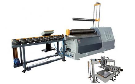 Four-roller automatic rolling production line