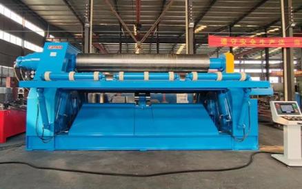 Full hydraulic CNC sliding rail type four-roll plate rolling machine